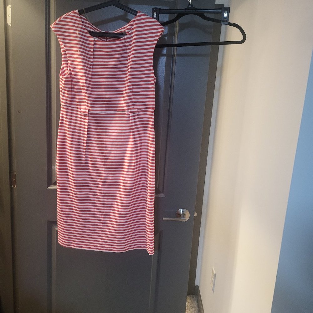 Peach and White dress